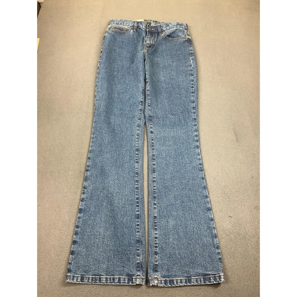 LRL‎ Lauren Jeans Ralph Lauren Jeans Womens 2 Medium Blue Bootcut Stretch Denim
